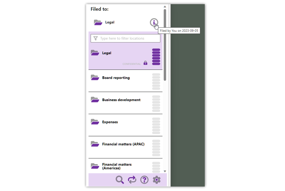 CloudFiler’s ‘Filing History’ saves time, identifies bottlenecks and helps you to remain responsive to customers